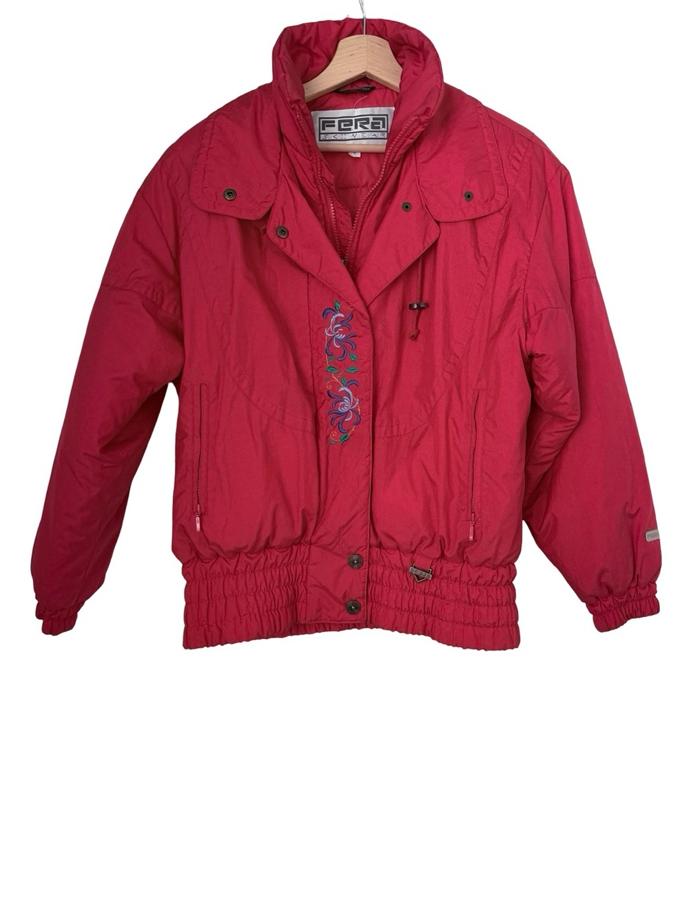 FERA Ski Snow Embroidered Jacket Sz 8 Red